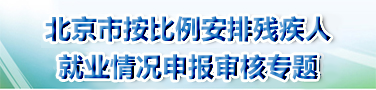 北京市按比例安排残疾人就业情况申报审核专题