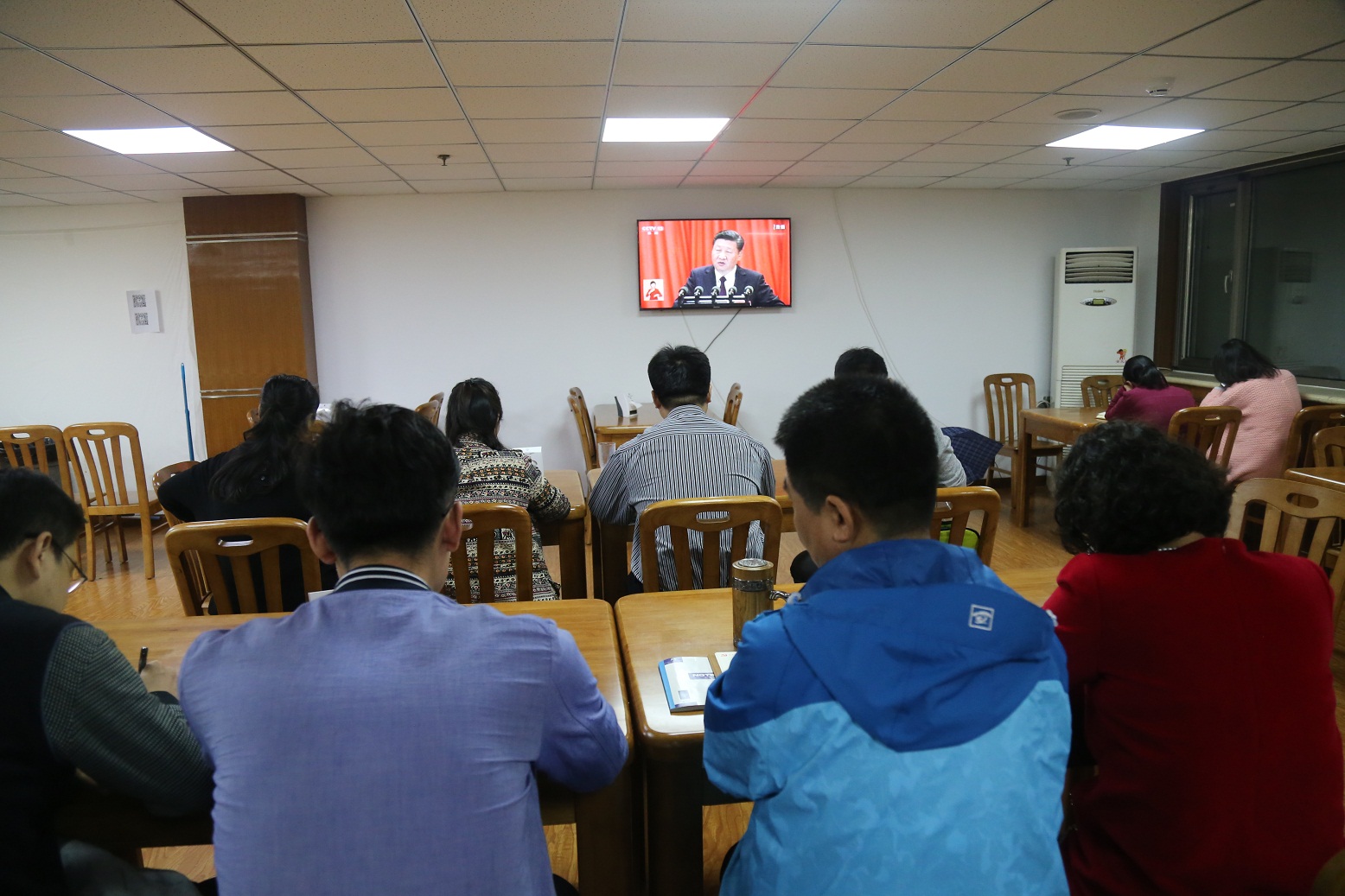 图为学习观看现场