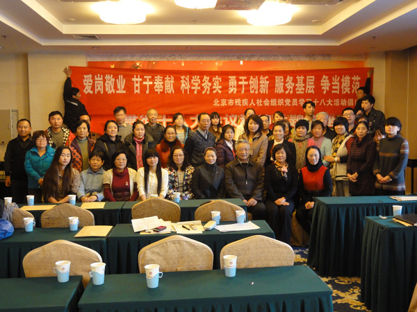 党员代表向全市残疾人社会组织党员发起倡议