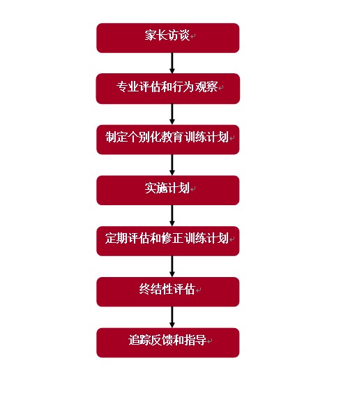 孤独症康复服务流程