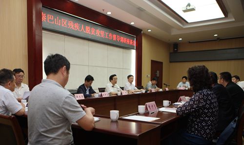 图为秦巴山区残疾人脱贫攻坚督导调研座谈会现场