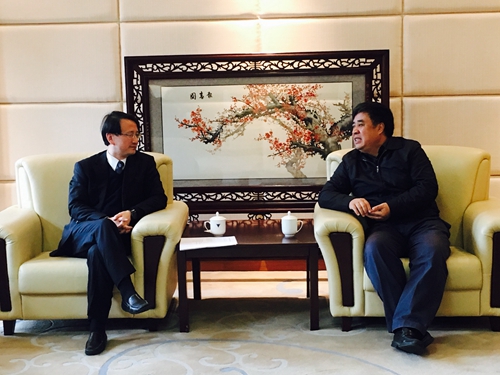图为会见现场