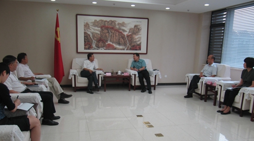 图为会见现场
