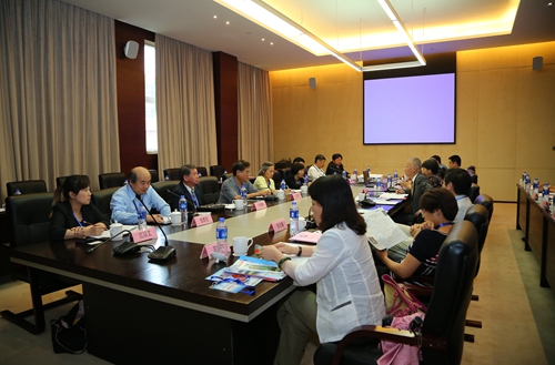 图为召开两岸残障业务交流会