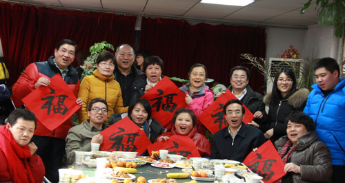 图为慰问活动后合影