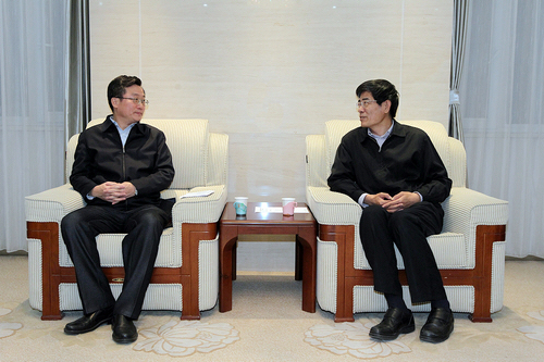图为会见现场