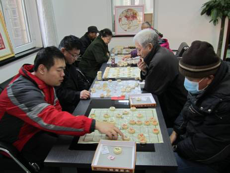图为比赛现场。