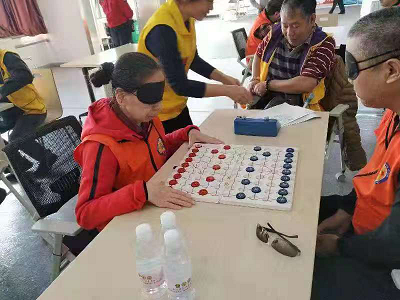 北京市盲协南粤狮声杯盲人象棋邀请赛载誉而归