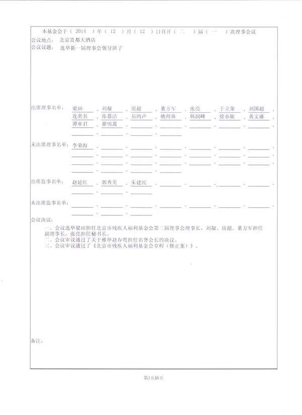 图为2014年度工作报告