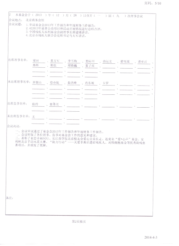 图为2013年工作报告